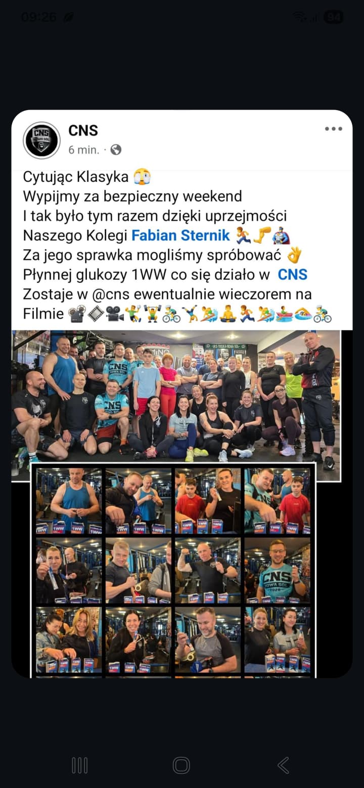 CNS Siłownia – cała ekipa z Glukozą 1WW